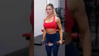 Sexy Girl in Gym 🔥 Stephanie Sanzo ❤️ Female Fitness Motivation #gym #workout #crossfit