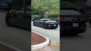 Black Ferrari GTC4Lusso V12 Exhaust Sound!!
