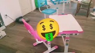 Birou ergonomic pentru copii OneConcept model Annika prezentare si montaj