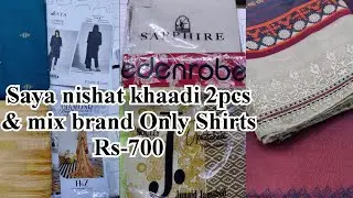 Nishat 2pcs | Saya shirts | j. Edenrobe Mix brands leftover Clearance sale | Saya brand sale 2025