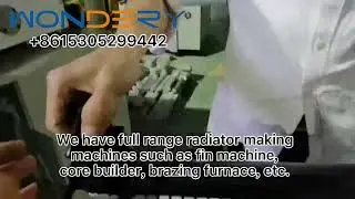 Automatic aluminum radiator tank and header plate clinching machine
