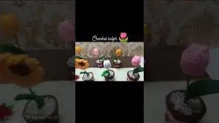 Crochet Tulips 🌷🌷#ytshorts #crochet #tulips #flower #shorts
