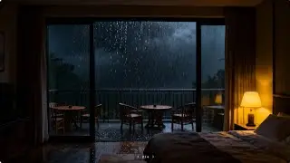 Master Your Focus: Heavy Rain on Private Balcony for Deep Work ⛈ Kuasai Fokus: Hujan untuk Kerja