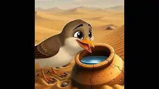 The Thirsty Bird&rsquo;s Smart Idea | Small bird. Big brain 🧠💧Never underestimate smart ideas
