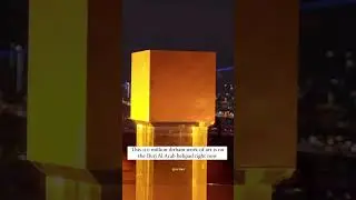 Castillo Cube is a 186-kilogram cube made entirely of 24-karat gold #dubai #dubailife #burjalarab
