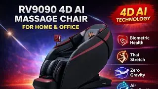 RV9090 4D AI Massage Chair | Luxury Spa Experience at Home & Office