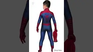 Children The Amazing Spider-Man Peter Parker Cosplay Costume Superhero Jumpsuit Mask #Takerlama