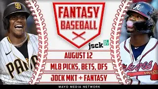 Baseball Bets Friday 8/12/22 | Jock MKT MLB | 2022 Fantasy Baseball Picks | MLB Picks
