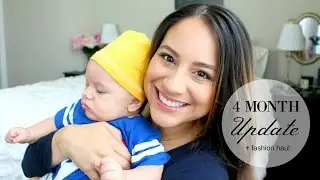 Baby Boy Clothing Haul!! (3-6 mo.) + Baby Marcus 4 mo. update! // Justine Marie