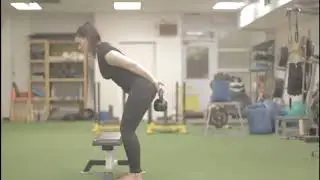 Handcuff Hip Hinge Against Bench