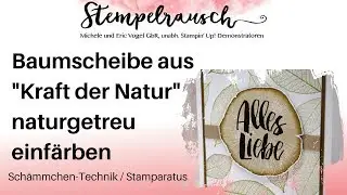 🌳 Baumscheibe aus dem Stempelset 