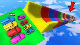 GTA 5 MEGA RAMP COLOR CHOOSE CHALLENGE WITH CHOP