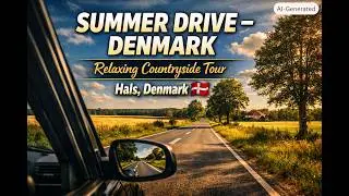 Summer Drive in Hals, Denmark | Scenic Countryside & Relaxing Virtual Tour