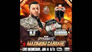AEW Dynamite 1/14/26 LIVE Review &ndash; Maximum Carnage: MJF vs Bandido