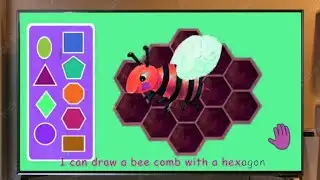 I Can Draw A Bee Comb With Hexagon /Colorful-Lay out