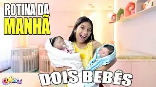 ROTINA DA MANHÃ COM DOIS BEBÊS l Bebê Reborn l Universo da Clarice