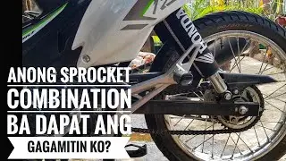 What is the best sprocket combination for your motorcycle? | Honda XRM 125 Fi