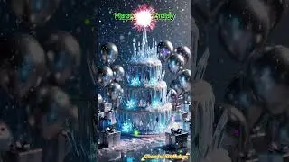 Happy Birthday Cake 🎂✨ Luxury Cake with Candles | Birthday Celebration #Shorts
