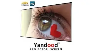 Yandood Projector Movie Screen HD Double Sided Foldable Portable Projection Screen