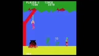 JUNGLE HUNT - MAME- COLECOVISION - COMMODORE 64 - ATARI 2600 - COMPARISON