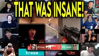Valorant Streamers Reacts To NS Xross CRAZY ACE CLUTCH Against RRQ In VCT