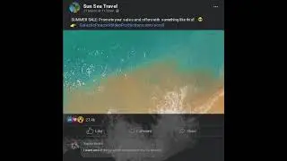 Beach Social Media Scroll Stopper Example