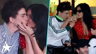 Кайли Дженнер целует Тимоти Шаламе во время спортивного свидания в Палм-Спрингс