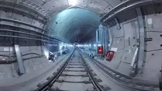 Crossrail railway systems: 360&deg; journey through Stepney Green cavern