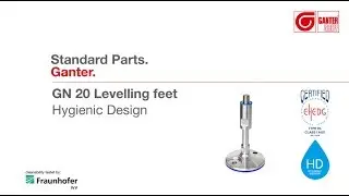 Levelling Feets GN 20 &ndash; Hygienic Design Standard Parts for Clean Industrial Applications | Ganter