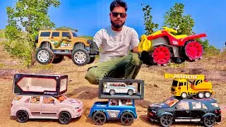 Die Cast Model Unboxing | Mahindra Thar, Military Tank, Toyota Fortunure, JCB Hydra, Racing Car |