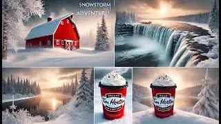 Braving a Snowstorm for Coffee, Adventure & Stunning Winter Photography 🌨️☕  Red Barn & Pinawa Dam