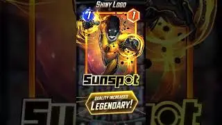 SUNSPOT - Marvel Snap | Animated ~ Shiny Logo ~ Animated Frame #shorts #marvelsnap #gameplay