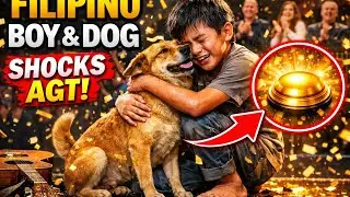 Golden Buzzer Moment | Filipino Boy & Dog Stun AGT with Emotional Song😭