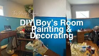 DIY Boy's Room Paint & Decorate Summer 2025 🎨☀️