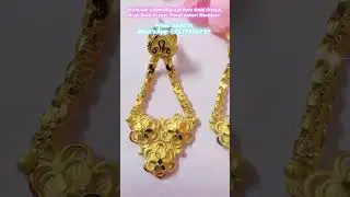 Premium 500Milligram Pure Gold Plated Arab Gold Necklace (Foral Design)#arab #gold #necklace #foryou