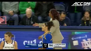 NCAA Womens Basketball #18 Notre Dame vs Pittsburg  ND gets the win 92-59