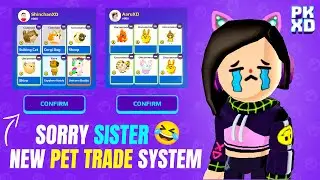 I Scammed My Sister In pkxd pet trading 🤣
