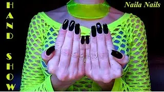 💖 HAND MOVEMENTS - WIGGLING FINGERS - PALMS - LONG NATURAL NAILS