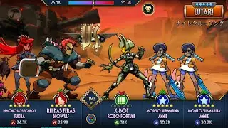 Skullgirls mobile - Beast King vs Double Model Leader