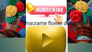  Macrame flower design#besos #macram flower design#shakysong #macrum Rose design#lalpari#fellforyou