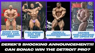 Bodybuilding world News: Derek Lunsford's Big Announcement & Detroit Pro Competitors #Bodybuilding