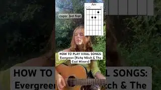 HOW TO PLAY EVERGREEN ON GUITAR #cover #guitar #tutorial #acoustic #evergreen #country #shorts