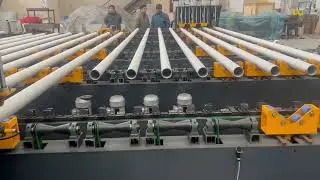 Eight-stations pipe grooving machine