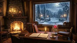 Beauty & the Beast&ndash;Inspired Christmas Piano 🎄 | Cozy Winter Ambience for Study, Relax & Chill