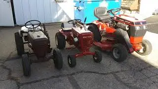 Wheel horse lawn ranger, 314-8, and suburban tractors.