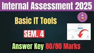 Basic IT Tools | Internal Assessment| Sem 4|Answer Key|2025|DU SOL