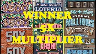 BIG WINNER STRIKES BACK WITH 5X MULTIPLIER! Texas Lottery Scratch Offs LUCKY SESSION🍀🤑🔥