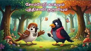 சோம்பேறித்தனம் ஜெயிக்குமா? காகம் கற்றுக்கொண்ட பாடம் 🐦