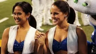 colts cheerleaders get headshave donate hair to charity