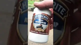 Testing Hammerite Rust Remover Dip #shorts